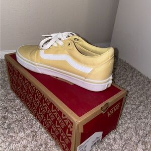 Vans Classic Yellow and White Shoes